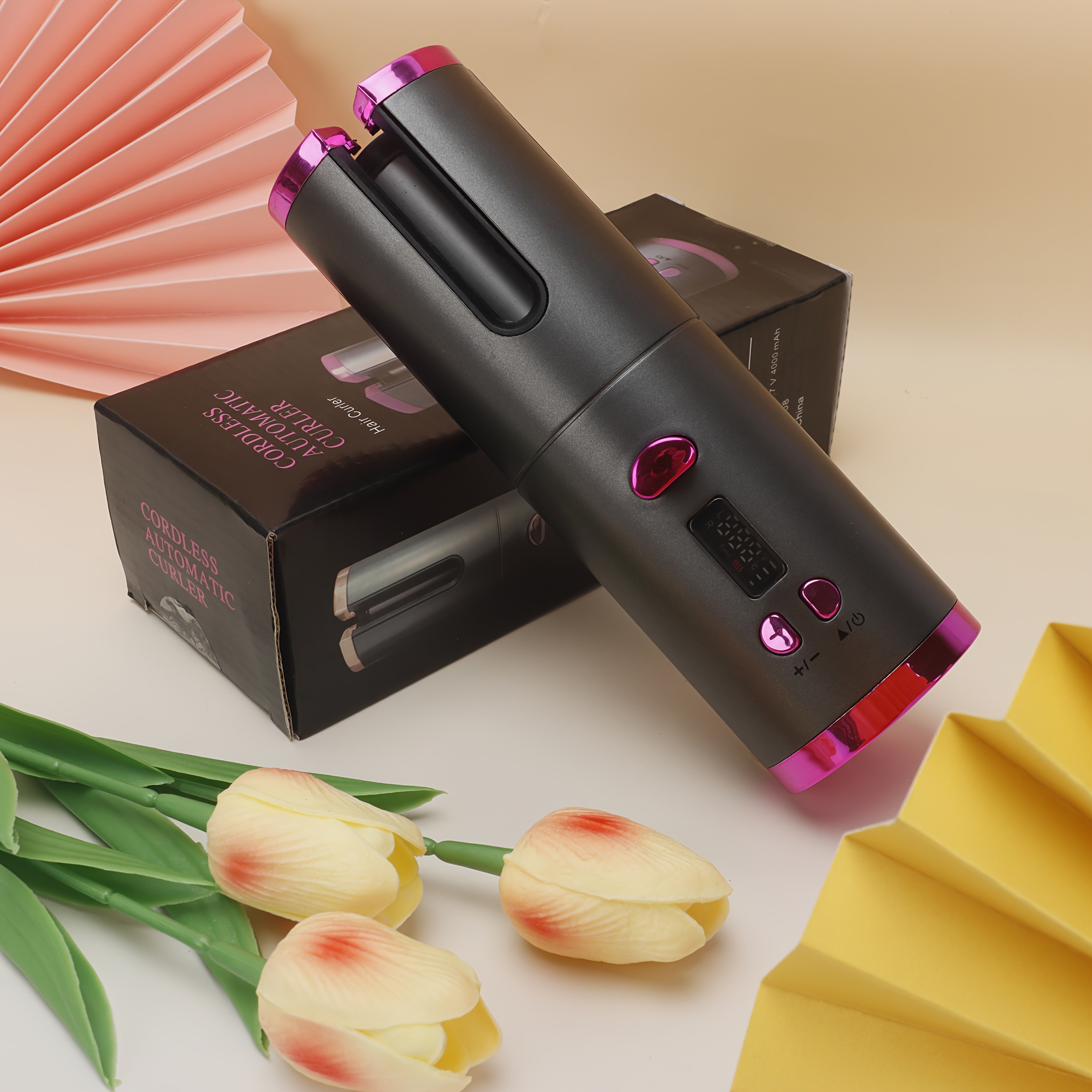 Portable Cordless Auto Hair Curler