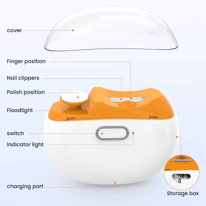 Low Noise Rechargeable Electric Nail Polisher – Cordless Nail Drill Machine