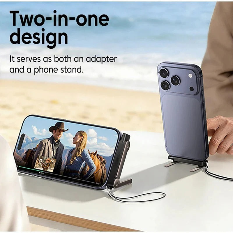 2-in-1 Stand Cable – Fast Charging + Hands-Free Phone Holder